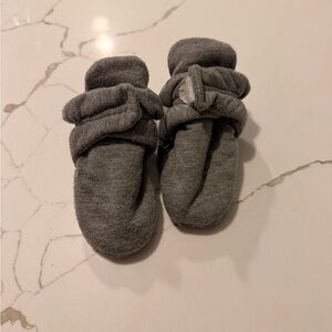 Cozy Gray Baby Booties